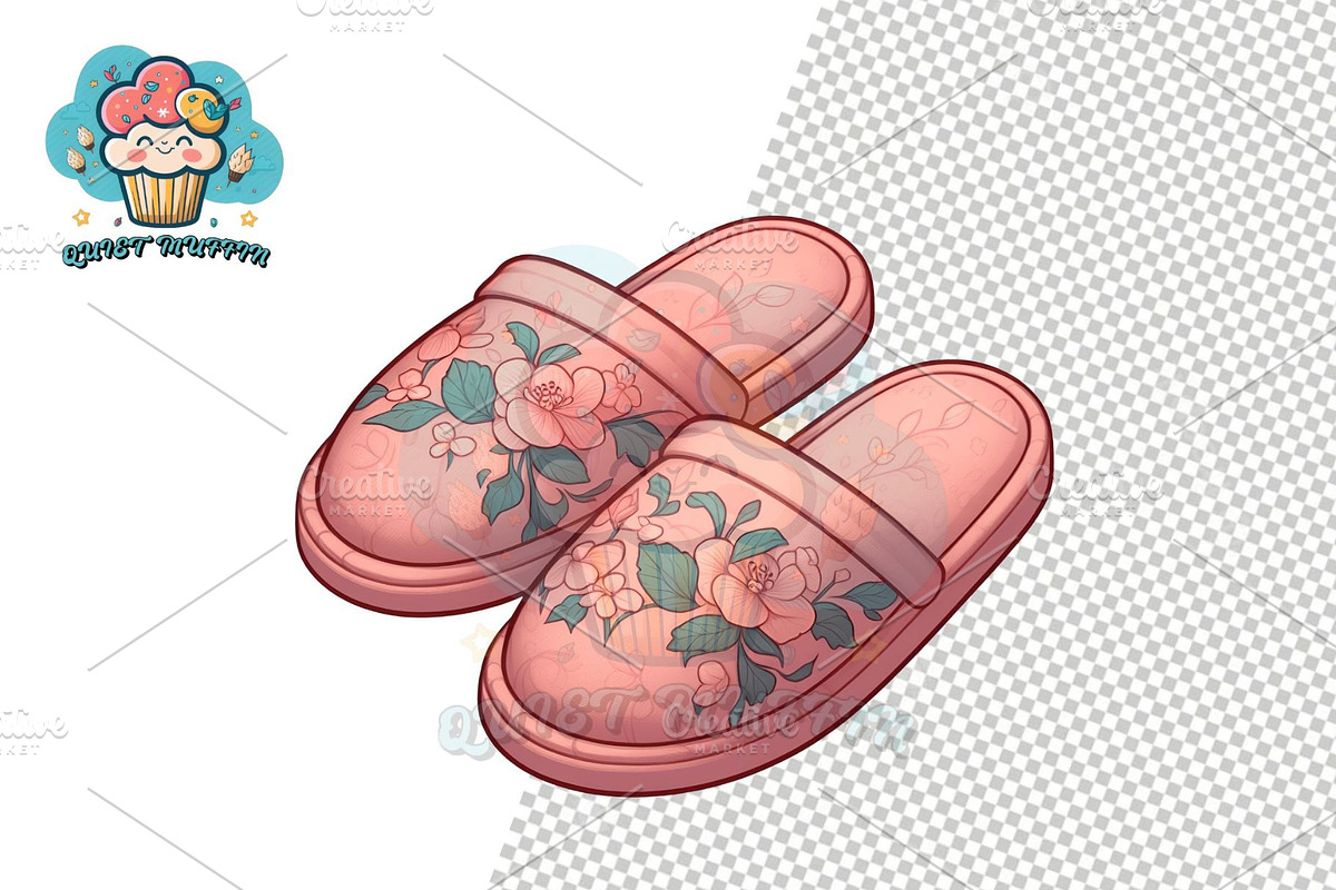 Slippers Clipart Collection, a Person Illustration by QM_ART (Photo 11 of 12)