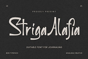 Striga Alafia Suitable Journaling, a Handwritten Font by Maulana Creative (Thumbnail 1 of 7)