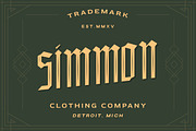 Gargamoth - Blackletter Typeface, a Blackletter Font by Letterhend Studio (Thumbnail 3 of 8)