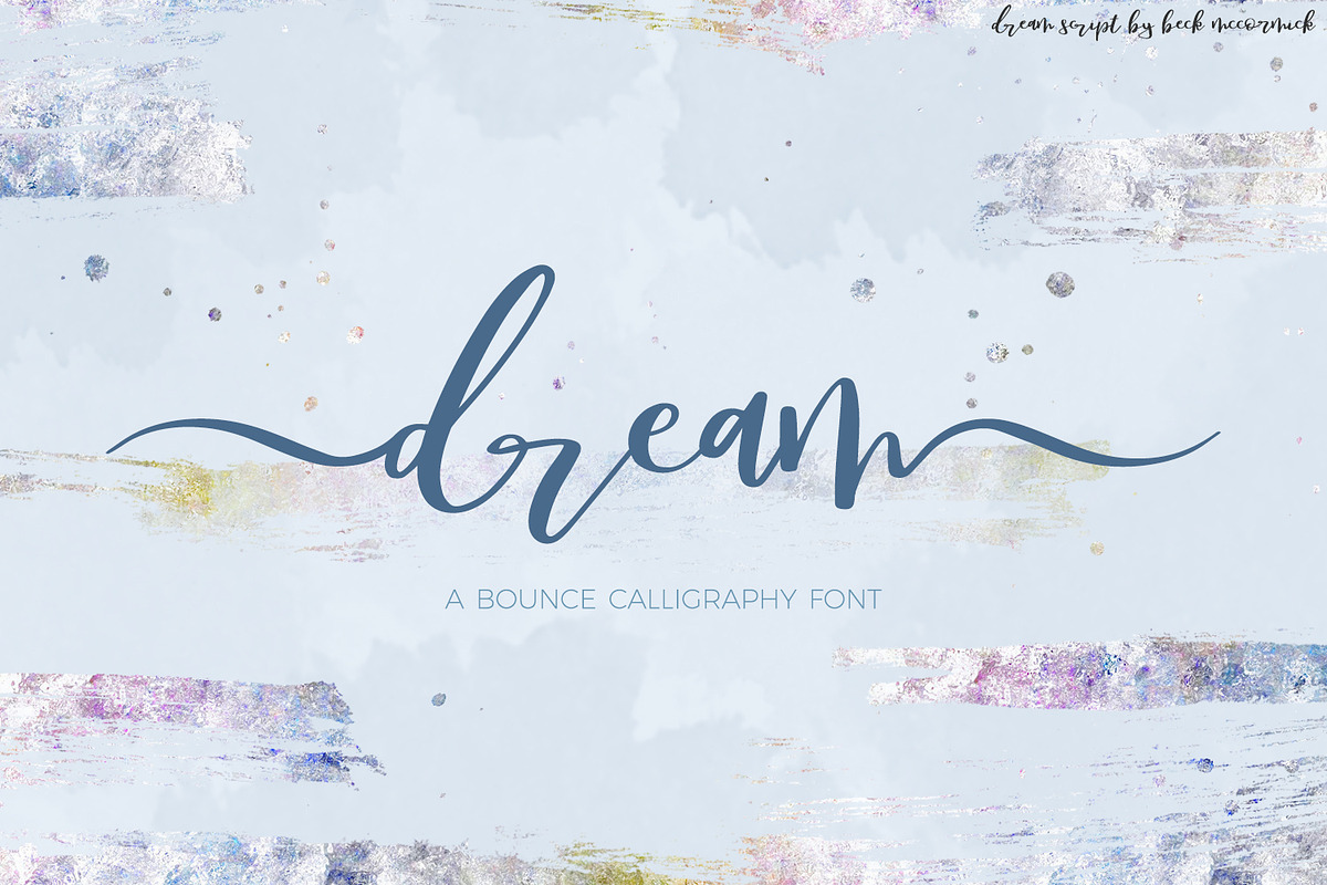 Dream Script with Swashes, a Script Font by Beck McCormick (Photo 11 of 11)
