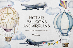 Hot Air Balloons And Airplanes