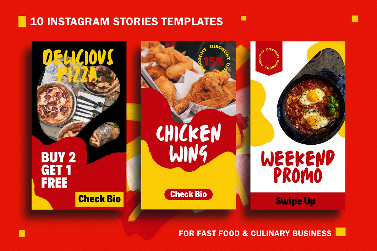 Canva Instagram templates Fast Food, a Social Media Template by Vectorheroes (Photo 7 of 7)