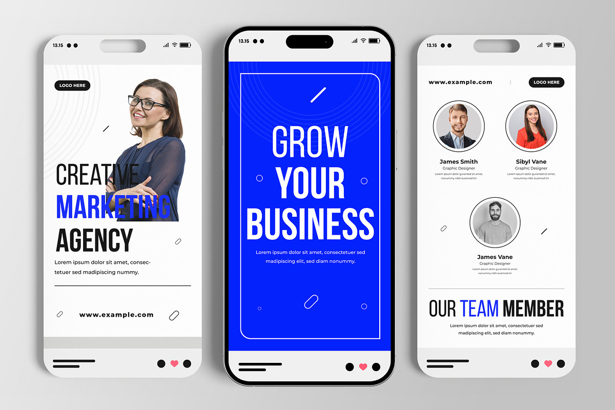 Marketing Agency Social Media Story, a Social Media Template by MightyDesign (Photo 1 of 6)