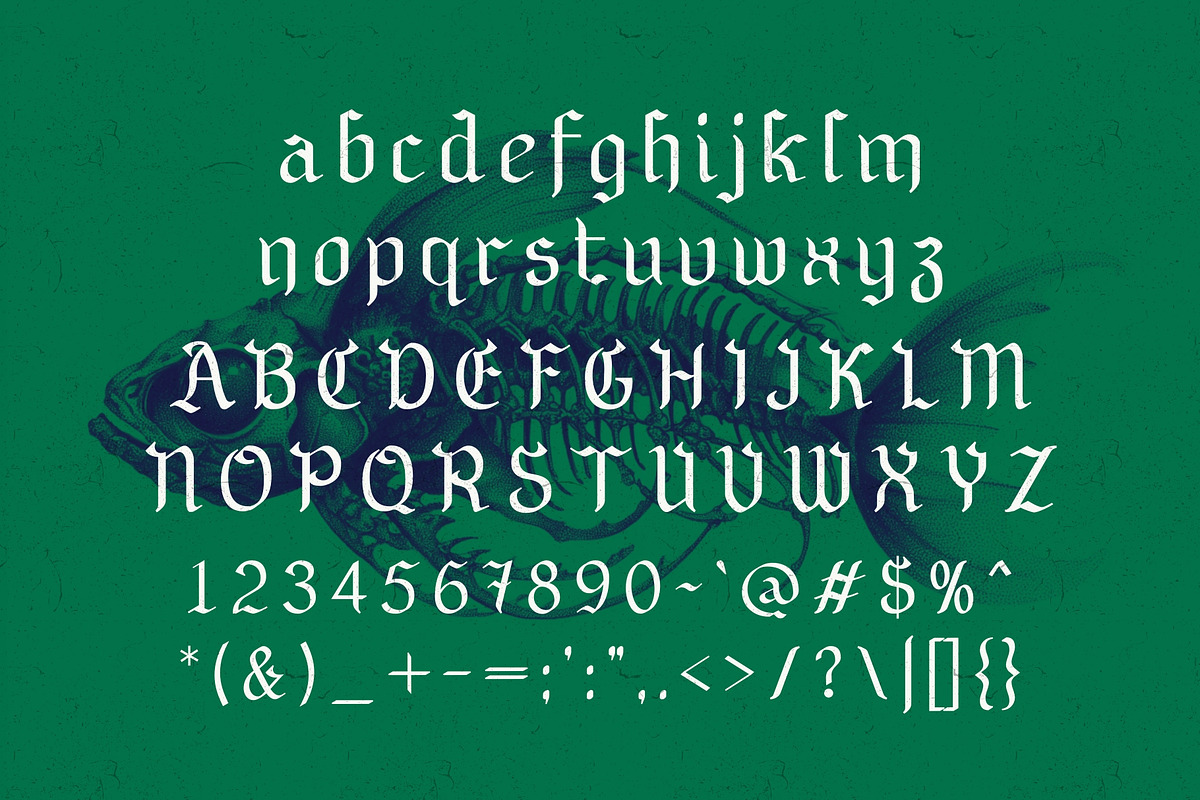 Shadebound - Gothic Brush Typeface, a Blackletter Font by HipFonts (Photo 3 of 9)