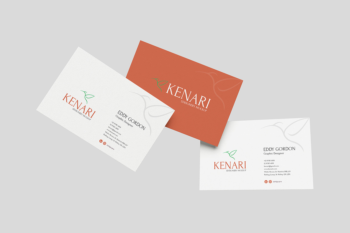 Realistic Business Card Mockup PSD, an Advertising Mockup by MA-KING_ART (Photo 5 of 5)