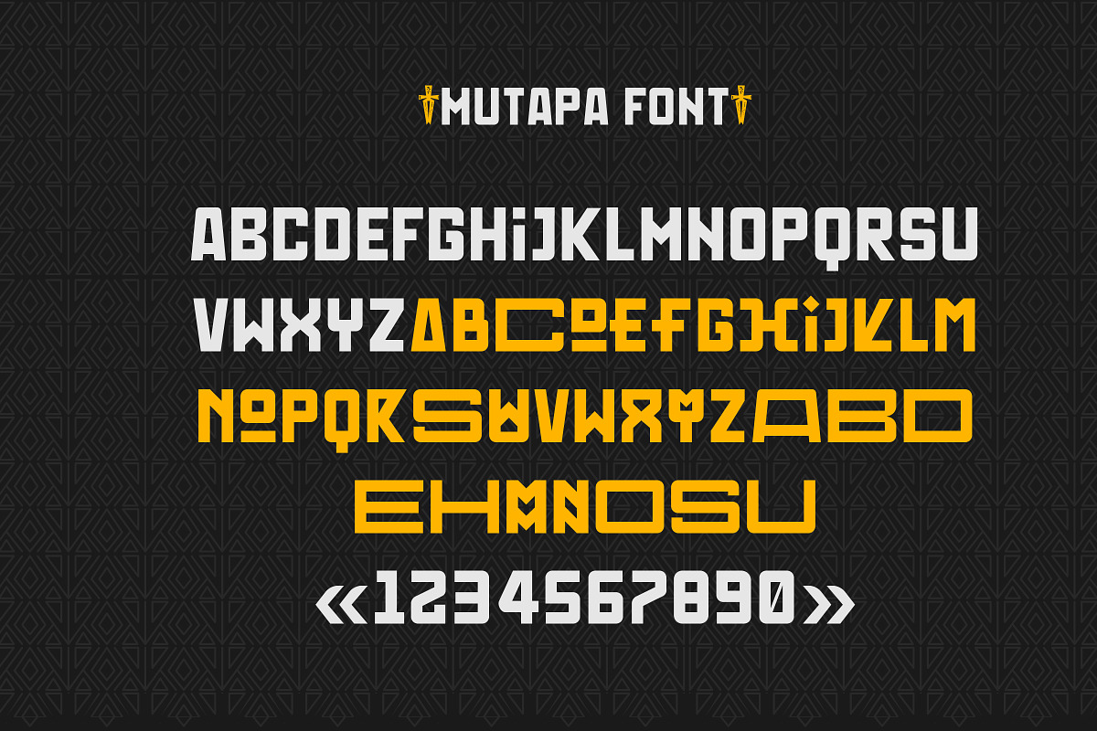 Mutapa Font and Patterns Extra preview 2