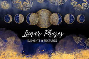 Lunar Phases, 49 Elements & Textures