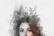 Mixed Art Photo Effect Template, an Action Add-On by Photoshop Action (Thumbnail 7 of 14)