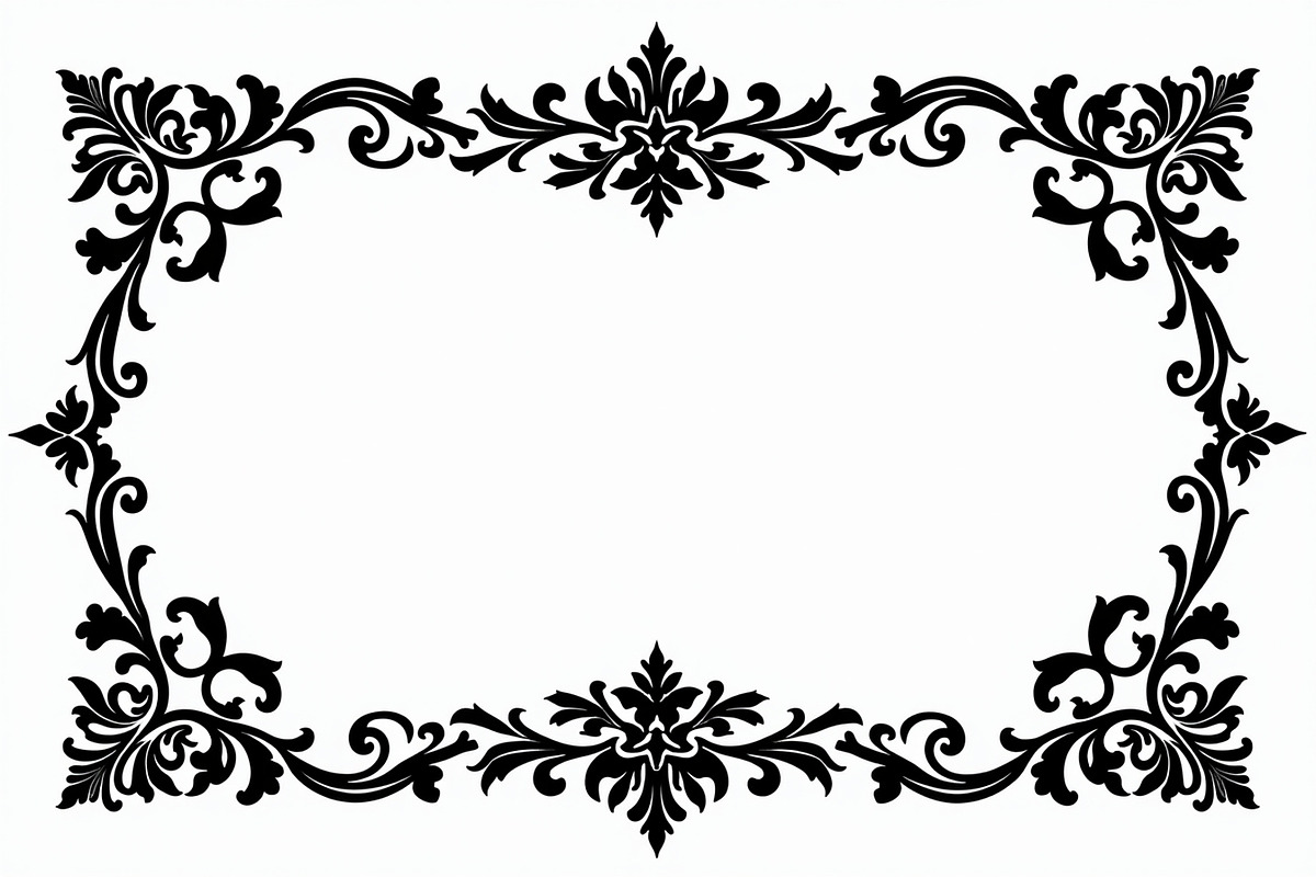 Elegant Floral Border Vector Design,, an Illustration by Amazin_art (Photo 15 of 26)