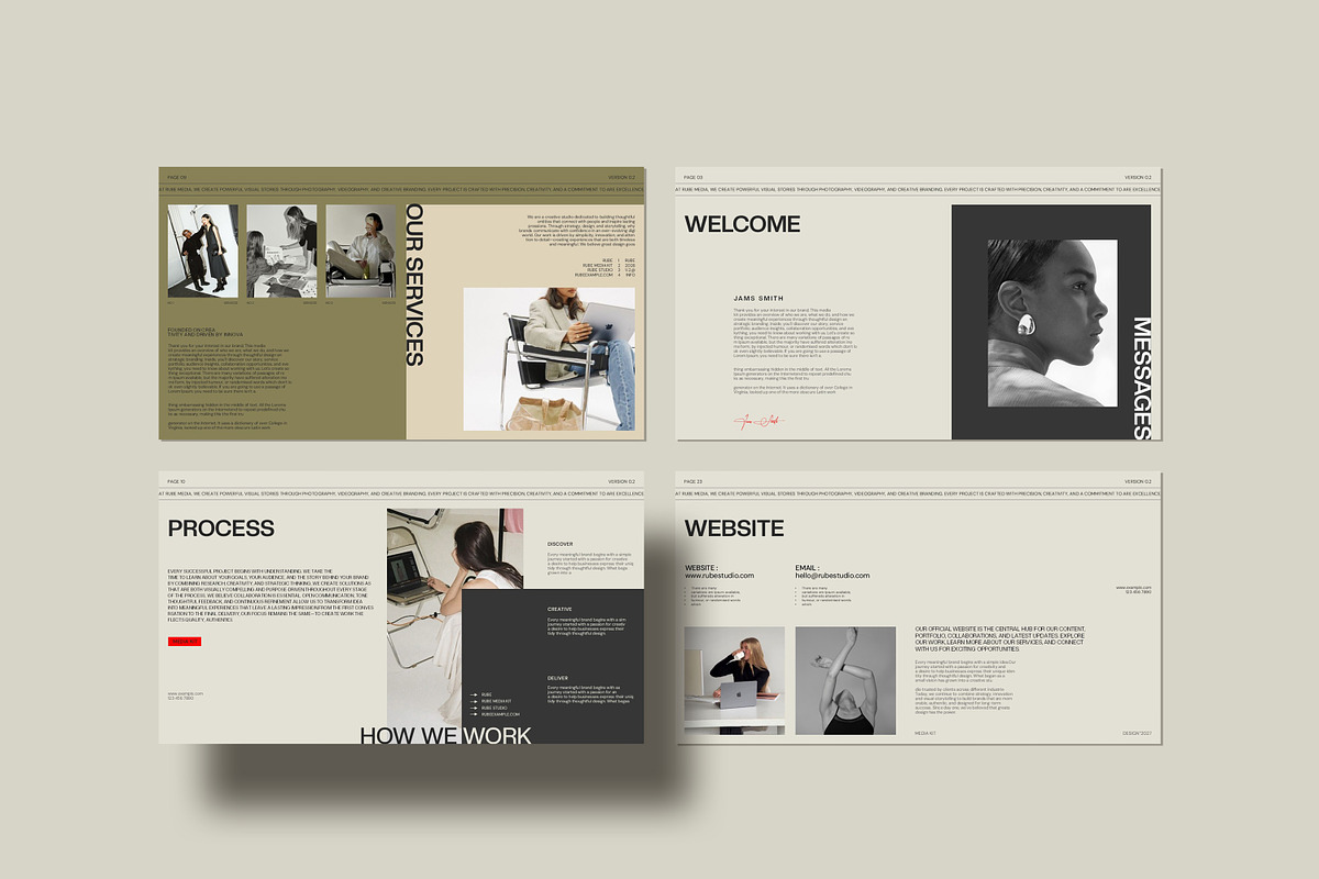 RUBE | Fashion Media Kit, a Presentation Template by CreativexGenius (Photo 8 of 10)