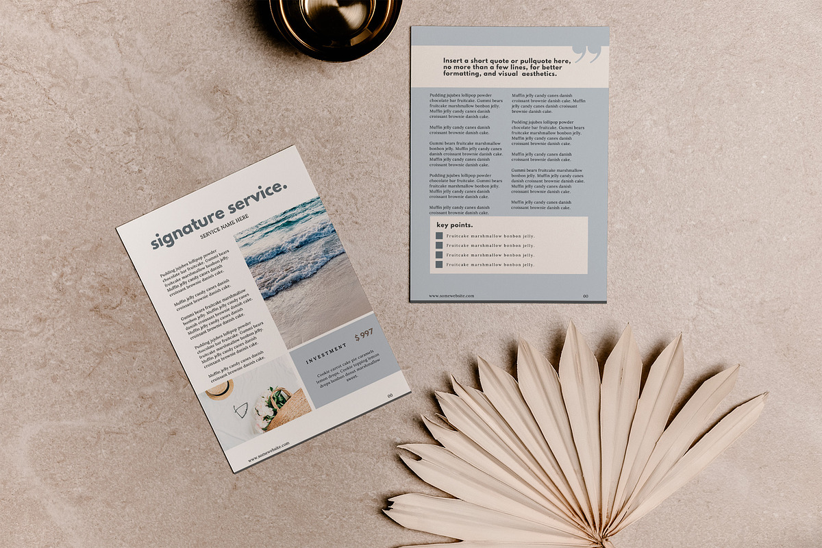 Price List Canva Template | SOPHIA, a Brochure Template by Studio Next (Photo 3 of 8)