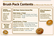Authentic WATERCOLOR BRUSHES by Seo, a Brushes & More by Illustration by Seo (Thumbnail 4 of 33)
