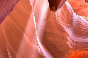 Antelope canyon lit by the sun stock photo containing stone and canyon