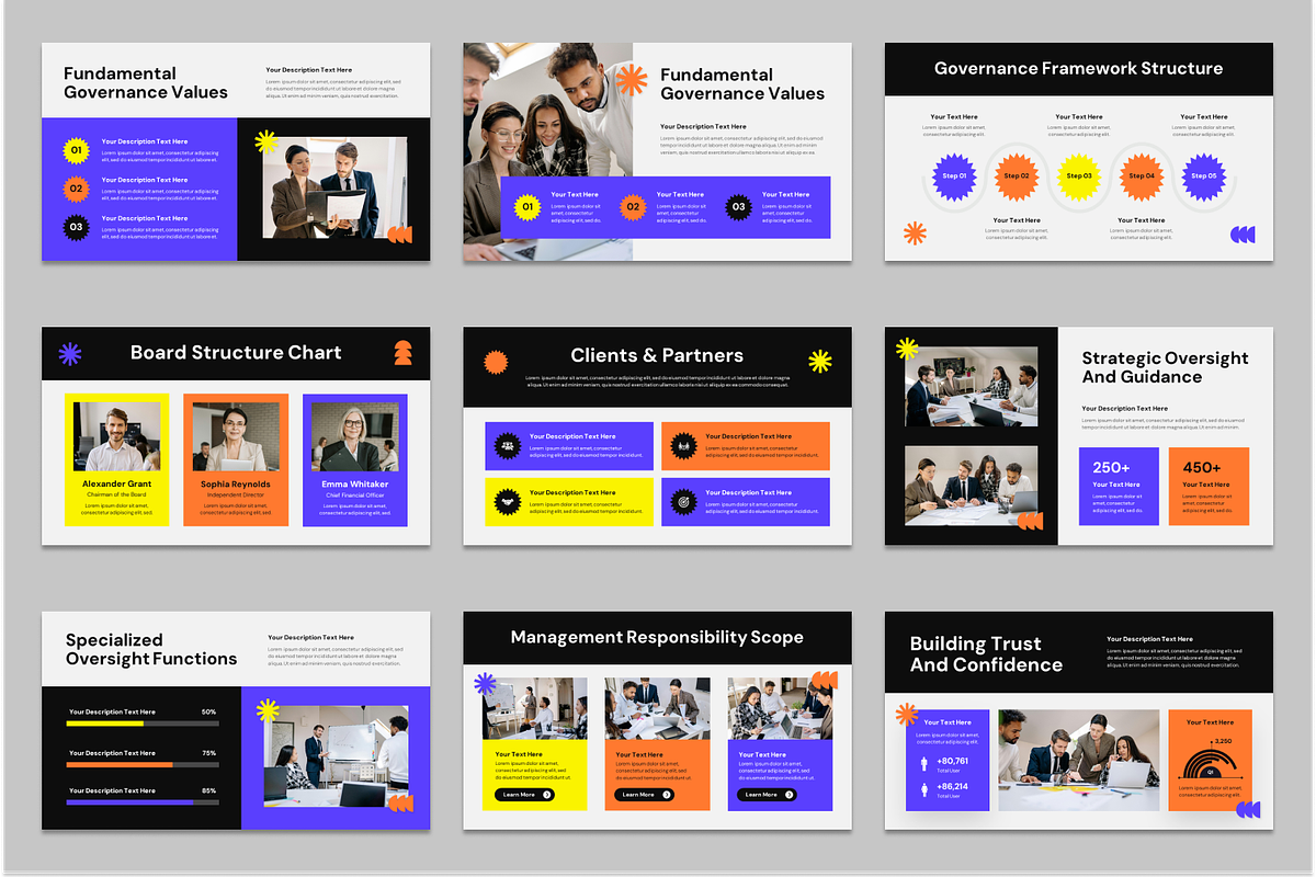 Corporate Governance Report Glides, a Presentation Template by Sixtemp (Photo 2 of 3)