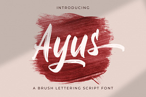 Ayus - Handbrush Script Font