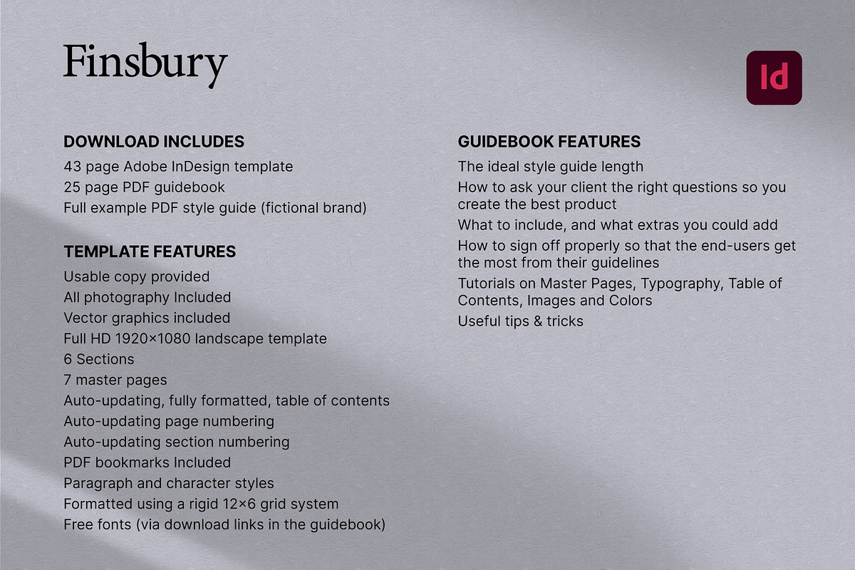 Finsbury Style Guide Template, a Presentation Template by Luxia (Photo 9 of 9)