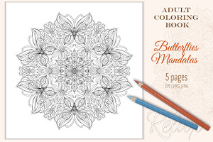 Coloring Pages Butterflies Mandala