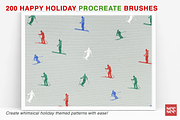 200 Happy Holiday Procreate Brushes, a Brush Add-On by CC CREATIVE CO (Thumbnail 3 of 16)