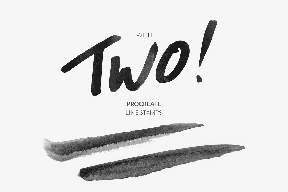 Ink Brushes and Stamps for Procreate, a Brush Add-On by Greek fonts by nantia.co (Photo 5 of 9)