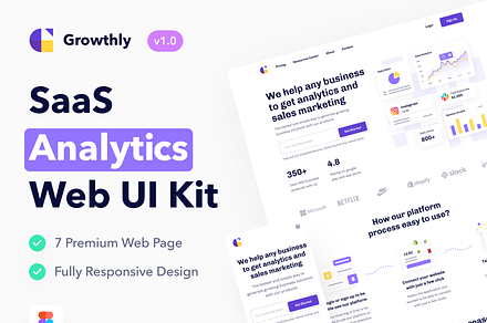 Growthly - SaaS Analytics Web UI Kit