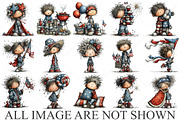Whimsical 4th Of July Kids Clipart, a Seasonal Illustration by Canvas Craft (Thumbnail 4 of 10)