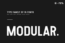 MODULAR - 16 FONTS