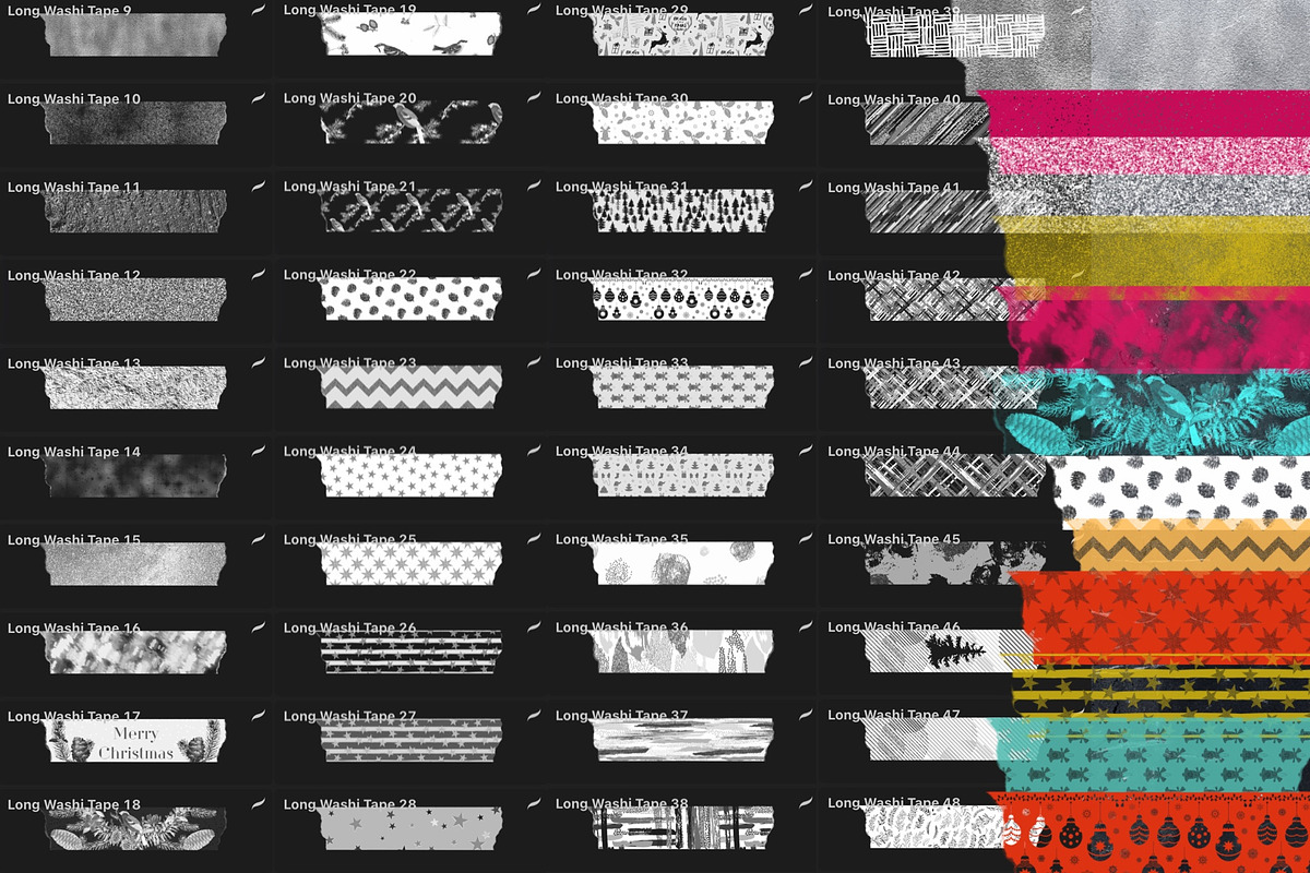 Washi Tape Stamp and Glitter Brushes, a Brush Add-On by OlgaRom (Photo 11 of 13)