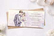 Watercolor Wedding Invite Set, a Marketing Template by Elena Naumchenkova (Thumbnail 2 of 4)