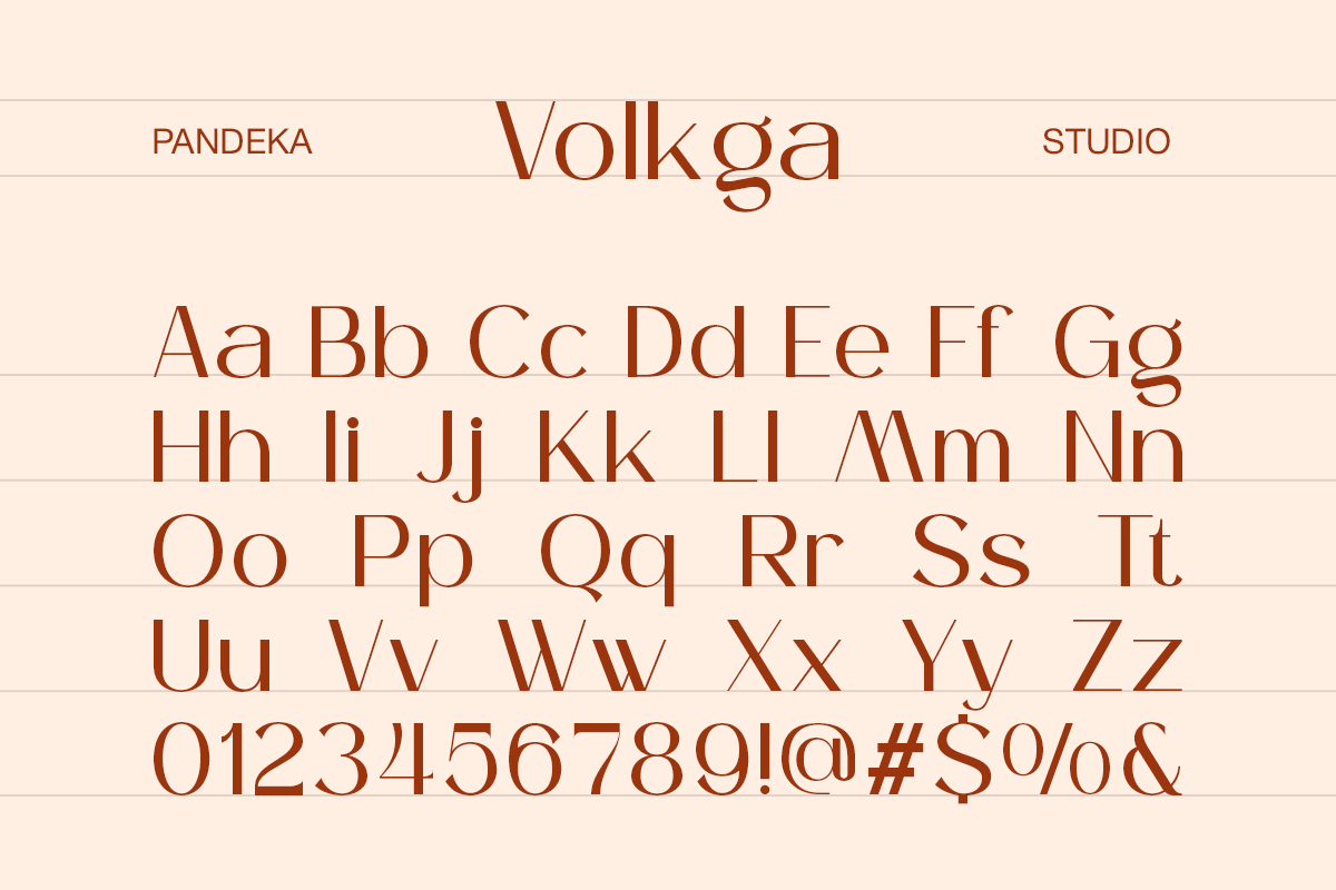 Volkga - Minimalist Skincare Font, a Sans Serif Font by Pandeka Studio (Photo 8 of 8)