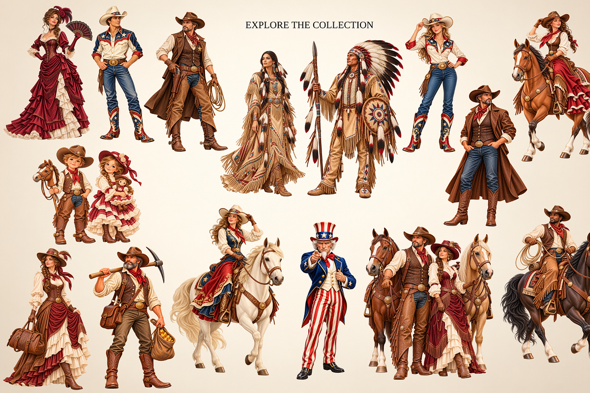 American Spirit – 70 USA Clipart, an Object Illustration by MarisoArt (Photo 4 of 8)