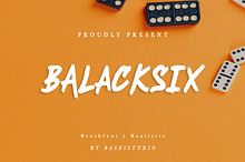 BALACKSIX a Brush Font
