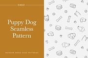 Puppy Dog Seamless Pattern, a Pattern Graphic by KMBO (Thumbnail 1 of 5)