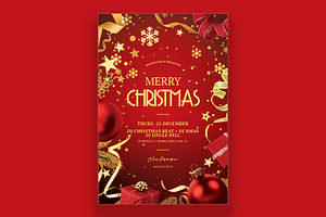 Christmas Flyer Template, a Templates & Theme by mockupbuys