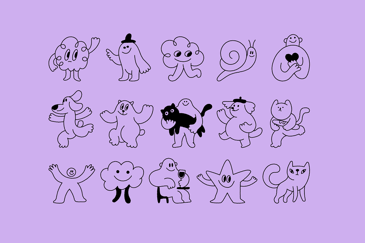 Pets and mascots, vector elements, a Graphic by venimo (Photo 9 of 13)