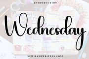 Wednesday, a Handwritten Font by FreshTypeINK (Thumbnail 1 of 8)