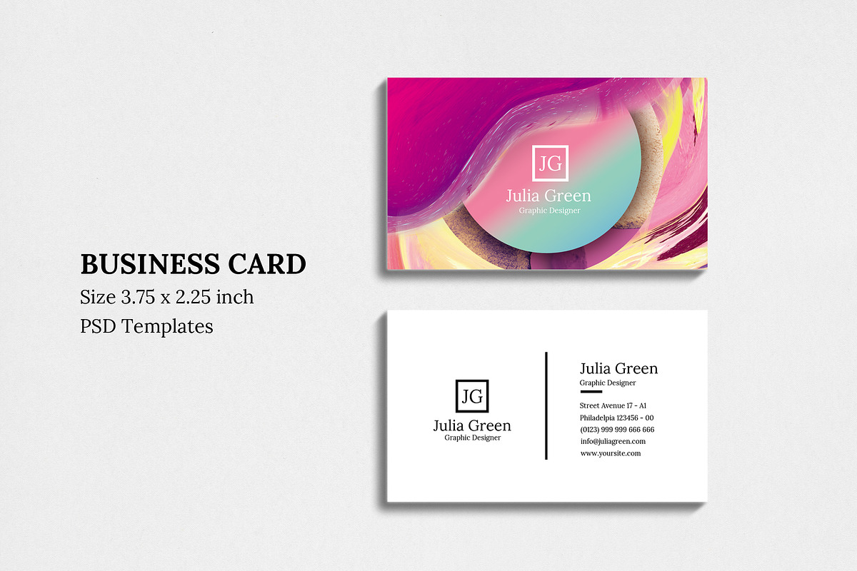 Abstract Business Card Vol 06, a Business Card Template by feydesign (Photo 1 of 2)