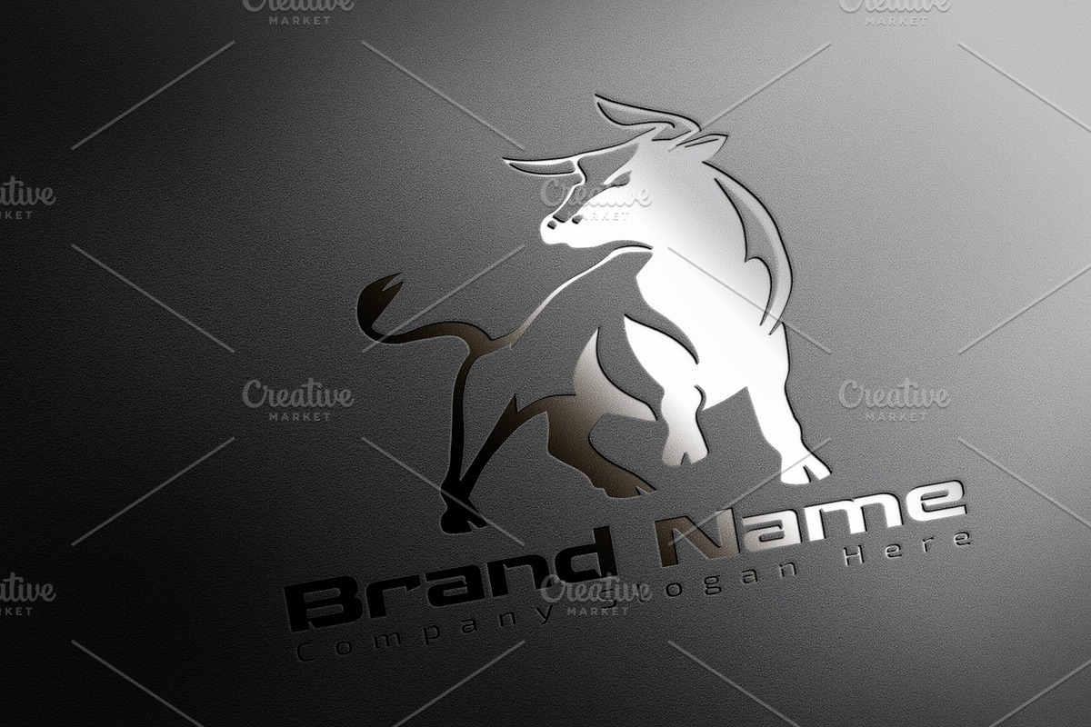 Modern Bull Logo - Mock-Up & Vector, a Branding & Logo Template by Multiple (Photo 1 of 5)
