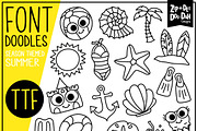 Summer Doodle Font, a Handwritten Font by Zip-A-Dee-Doo-Dah Designs (Thumbnail 1 of 2)