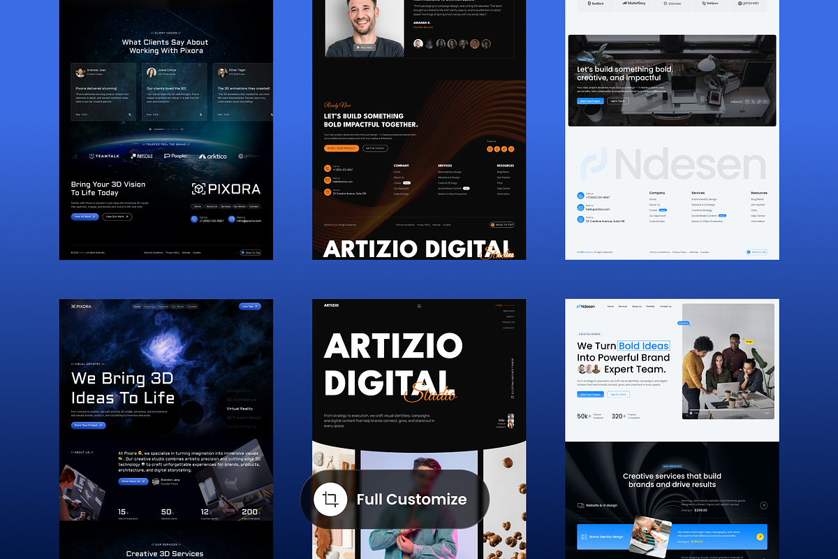 Bundle Creative Agency Landing Page preview 3