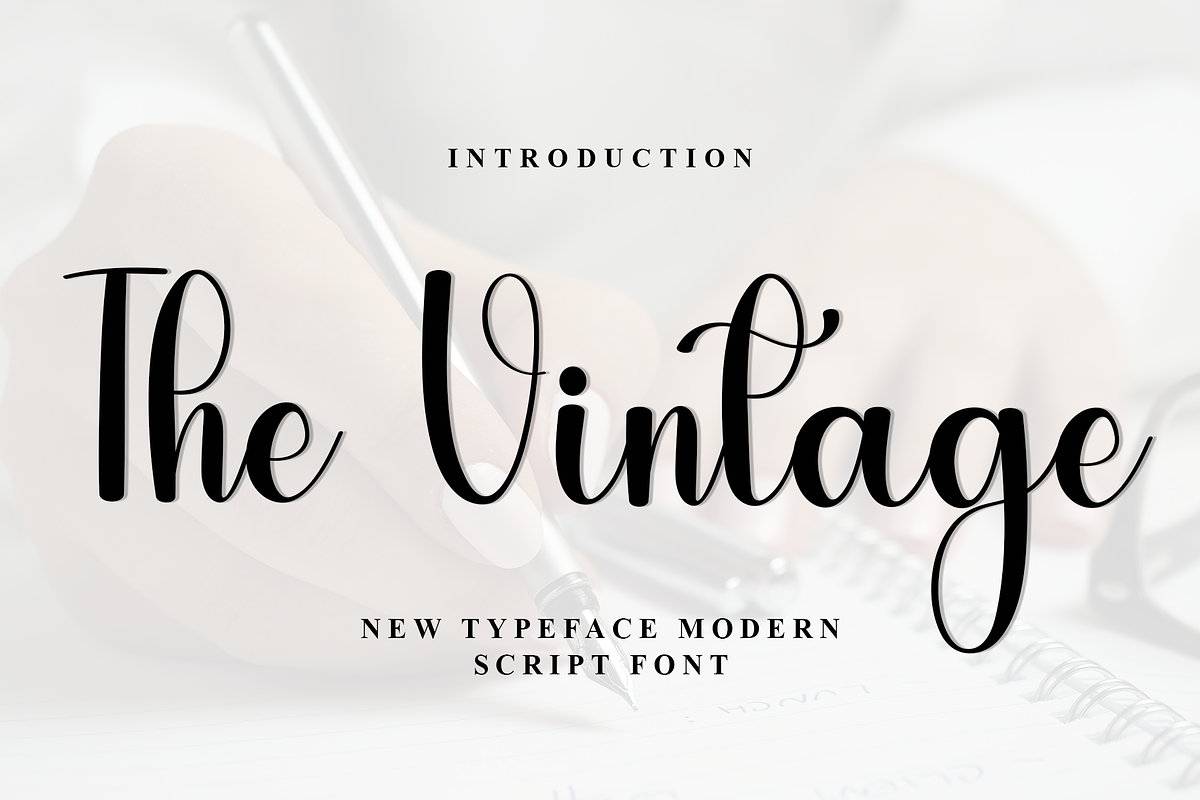 The Vintage, a Handwritten Font by InermediaSTUDIO (Photo 1 of 8)