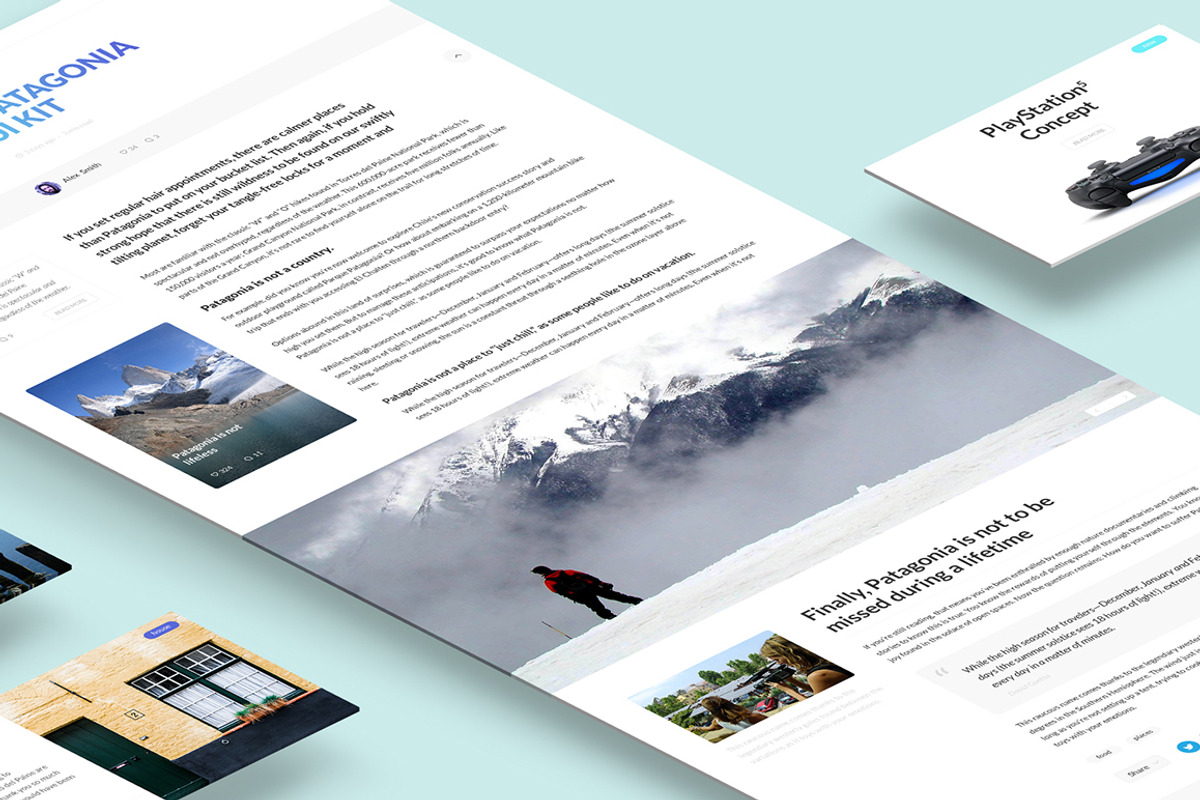 Patagonia UI Kit, an UI Kit Template by kohalov (Photo 5 of 8)