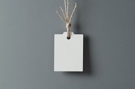 Simple gift or price tag mockup, a Background Photo by MistyDay