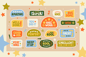 Good Job sticker set