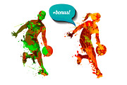 Basketball players + bonus, an Object Illustration by Crazy nook (Thumbnail 1 of 2)