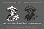Vintage Western Bandit Illustration, a Person Illustration by lettett (Thumbnail 2 of 3)
