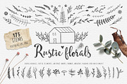 Rustic floral doodles and logos, an Animal Illustration by harmonia_green_art (Thumbnail 1 of 12)