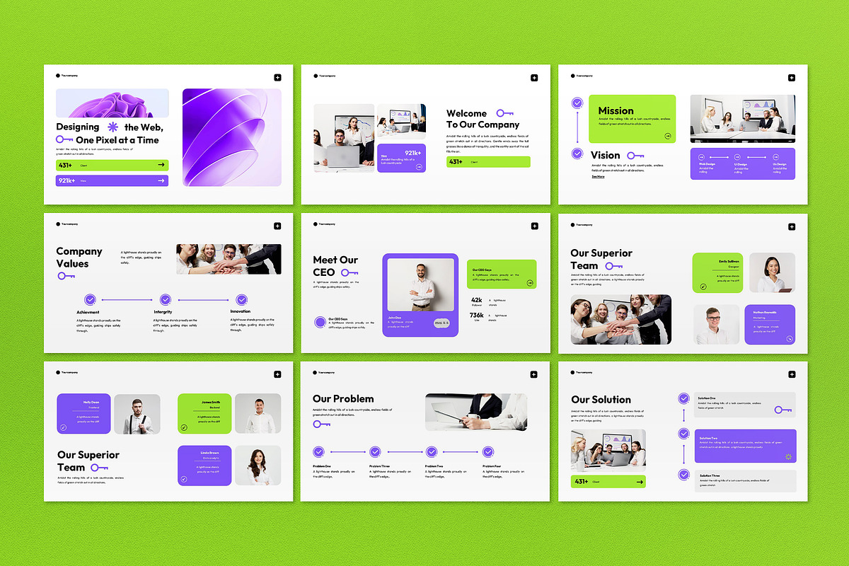 Web Design Company Presentation, a Presentation Template by graphicook (Photo 3 of 4)