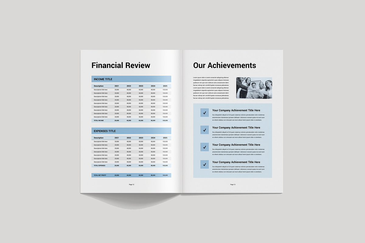 Annual Report, a Brochure Template by Leaflove (Photo 7 of 10)