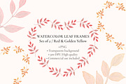 Autumn Leaf Heart Frames PNG, an Object Graphic by Nadia Semyroz (Thumbnail 1 of 5)
