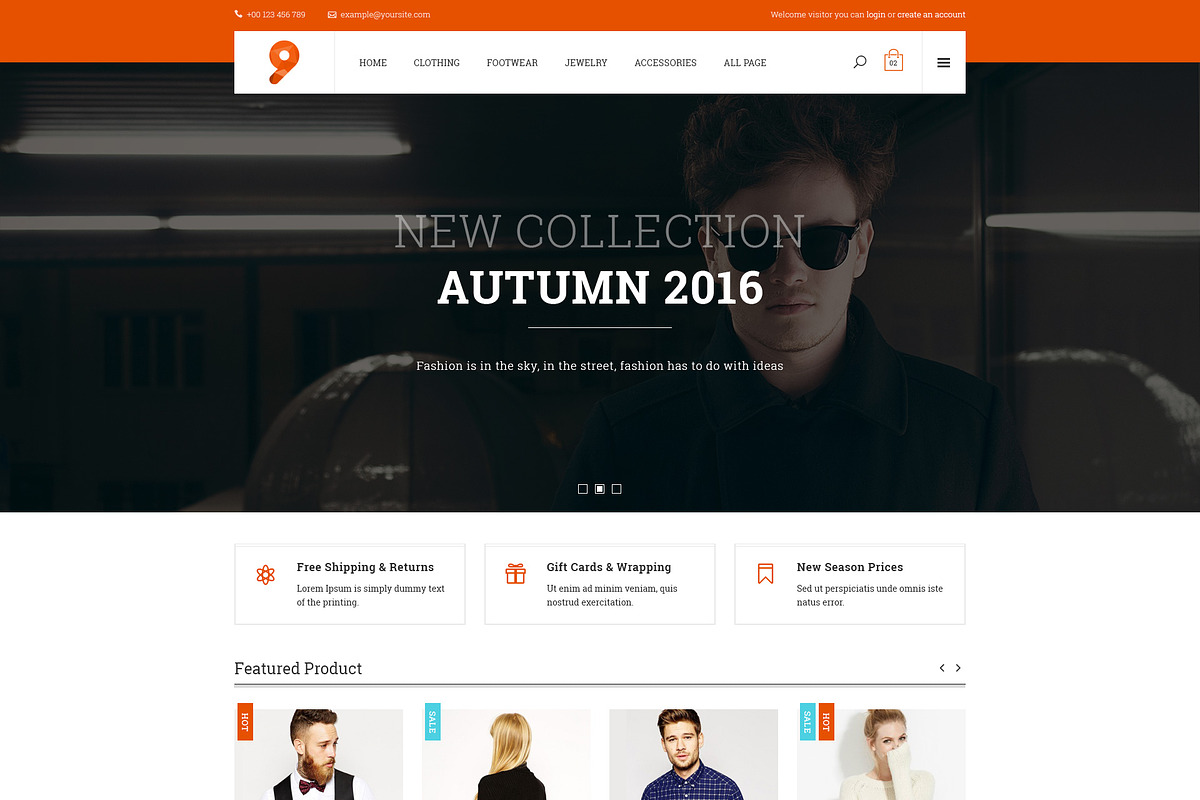 9 Fashion - WooCommerce Theme, a WordPress Template by TemPlaza (Photo 2 of 3)